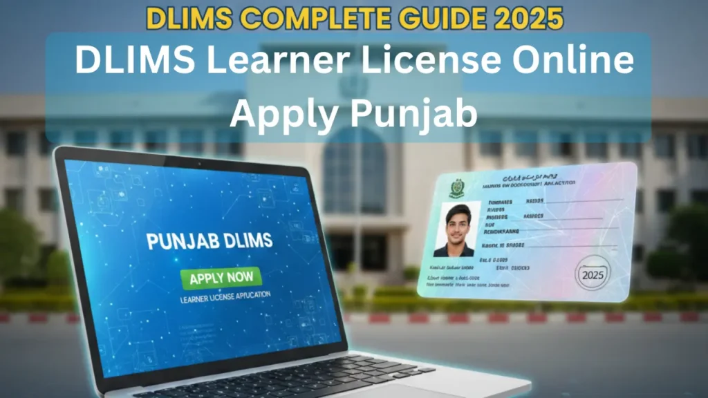 Learner license online apply Punjab through DLIMS 2025