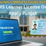 Learner license online apply Punjab through DLIMS 2025