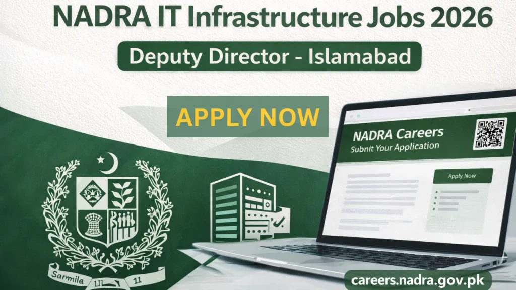 NADRA IT Infrastructure Jobs 2026 Deputy Director Islamabad careers.nadra.gov.pk