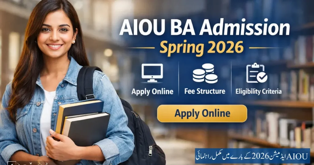 AIOU BA BSc BS Admission Spring 2026 guide