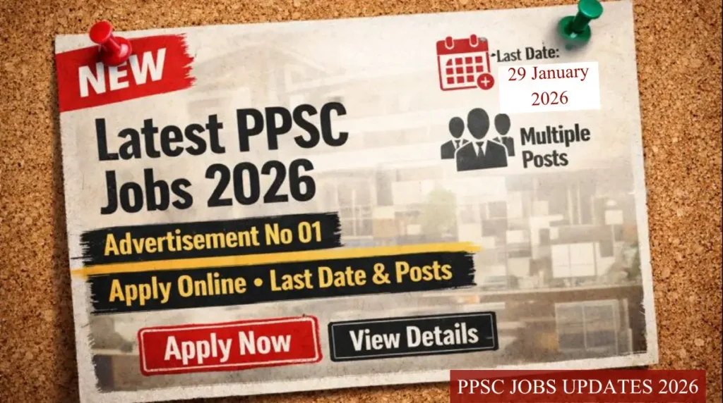 Latest PPSC Jobs 2026 Advertisement No 01