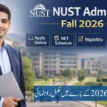 NUST Admissions Fall 2026 apply online and NET schedule guide