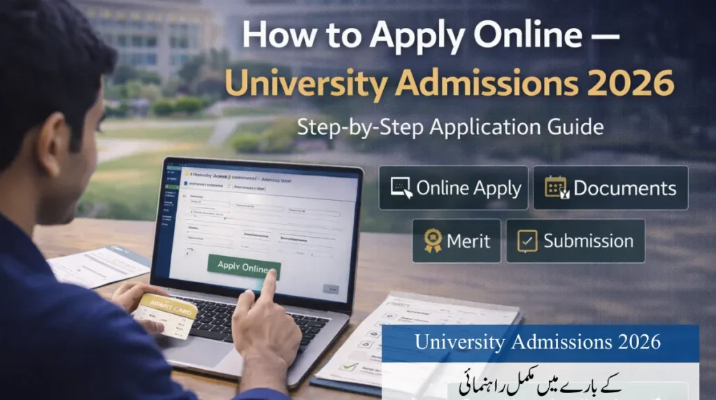 How to apply online university Pakistan guide