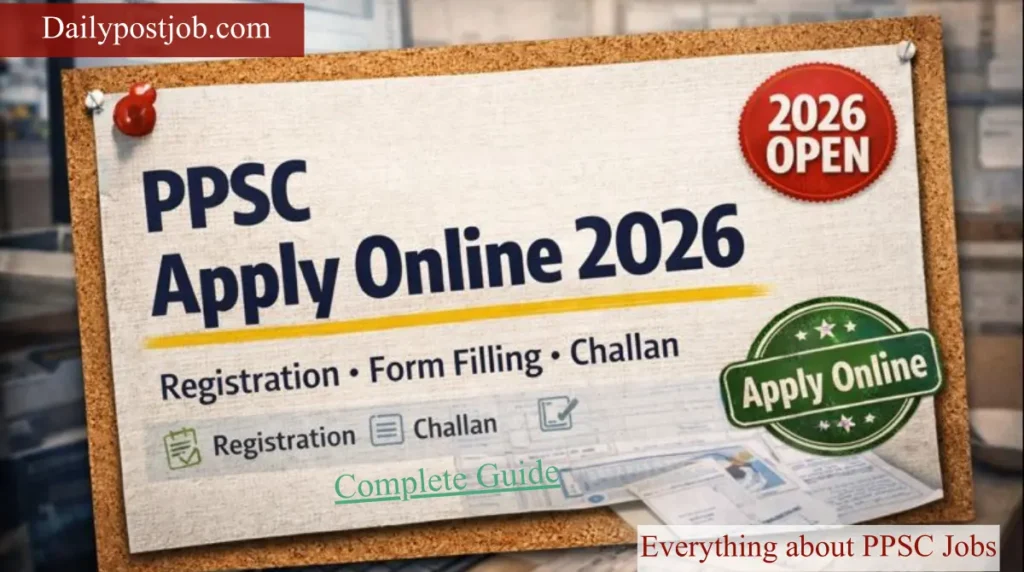 PPSC Apply Online 2026 step by step guide