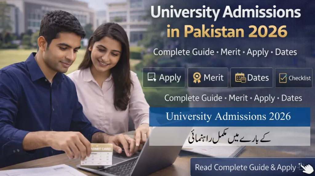 University admissions in Pakistan 2026 complete guide