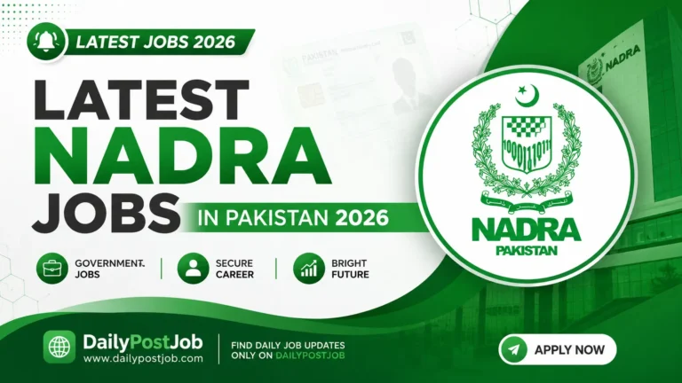 NADRA Jobs 2026 latest government vacancies