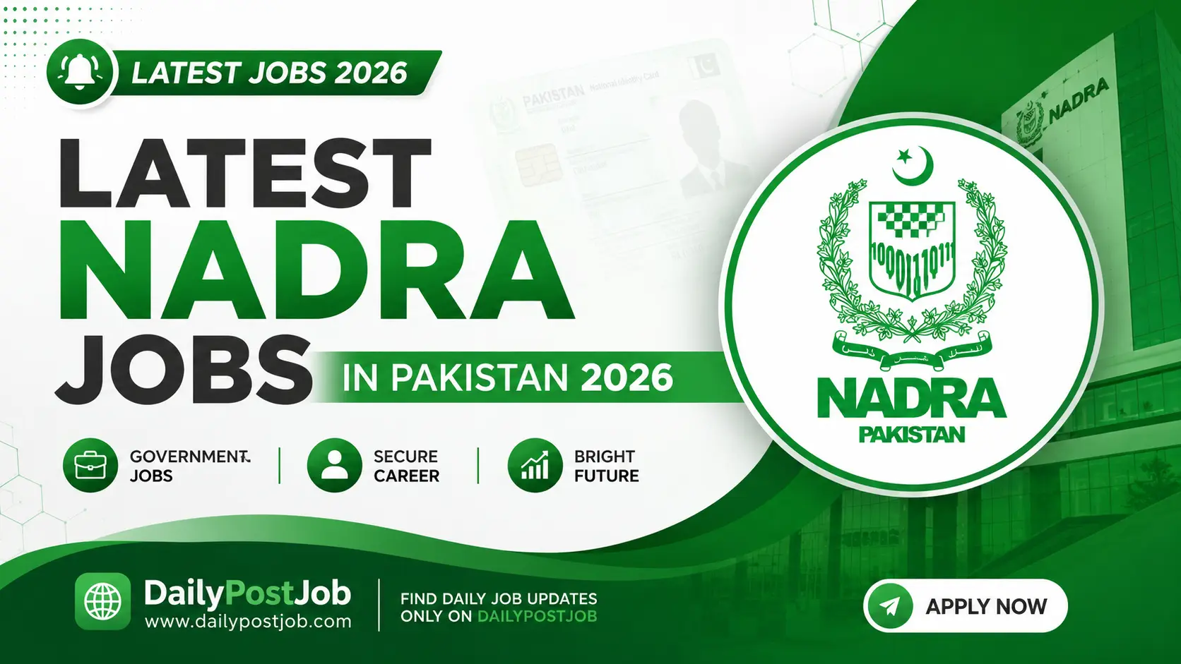 NADRA Jobs 2026 latest government vacancies